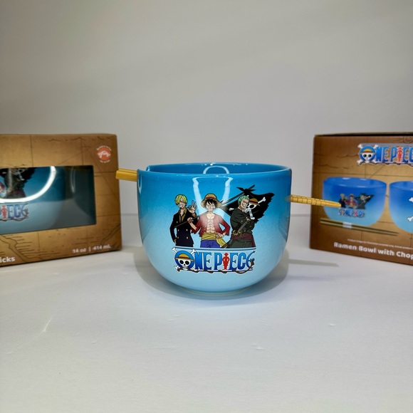 One Piece Blue  Ramen Bowl - Picture 2 of 10